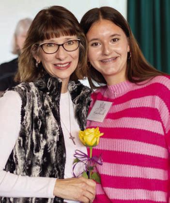 Molly Rorschach (right) of Schulenburg honored her mother, Kathy Rorschach.