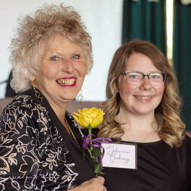 Julianna Buehring (right) of Moulton honored her grandmother, Kathy Jean Haikenwaelder.