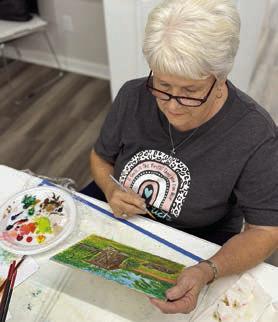 Betty Mulholland lets her creativity flow.