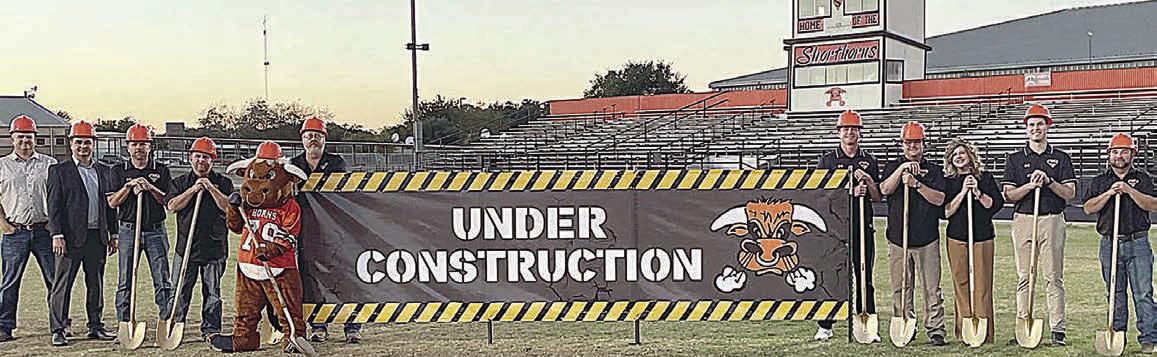 A groundbreaking was held on the field at David Husmann Memorial Stadium to mark the start of the Sports Complex bond project at SISD, as reported in the Nov. 28 issue.