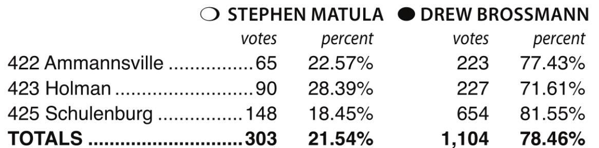 Primary Election Results: Pct. 4 Commissioner