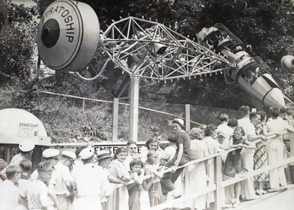 Victor Stanzel and his associate, Emil Barborak, designed and built an amusement ride called the 20th Century Stratos-Ship. Resembling a rocket, it whirled, spun and looped, thrilling visitors at the 1936 Texas Exposition in Dallas.