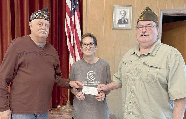 A very nice donation from the Veterans of Foreign Wars in Weimar was received by Senior Connections and accepted by Stephanie Shroyer (center), program director. Thank you to Tim Leihardt and Ray Adams for delivering it – Senior Connections is so grateful for the support!