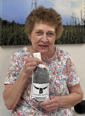 Bingo WINNER – Janis Kutac won the beef, as she was recently the lucky winner of the blackout prize in Schulenburg and the meat comes from the Texas Beef Initiative in Gonzales.