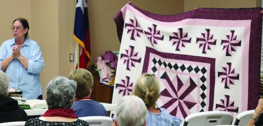 Quilt show judge gives program at CVQG meeting