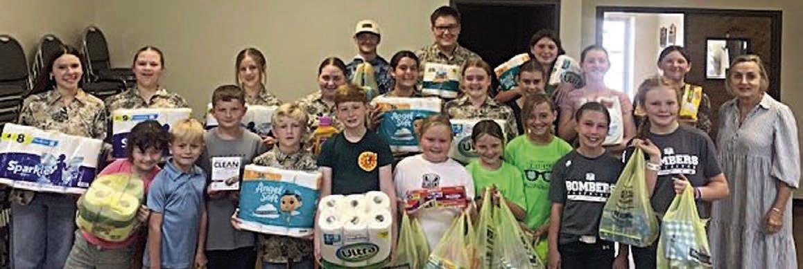 The Flatoni a 4-H Club collected bingo prizes for Senior Connections and Senior Connections is so grateful for the kind gesture!
