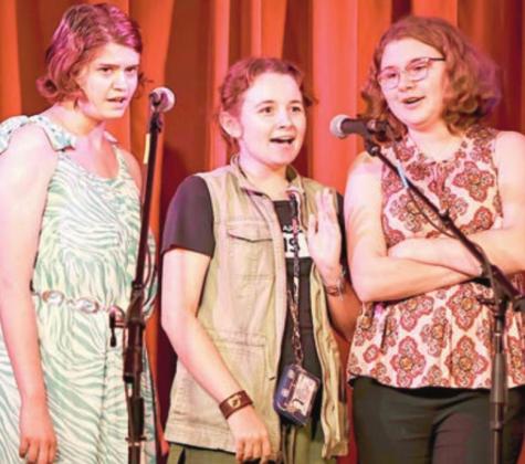 Young ladies perform at Bugle Boy