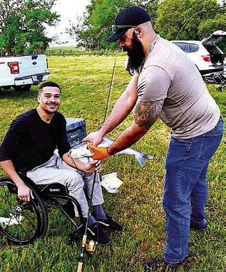 Disabled veterans enjoy semiannual fishing event
