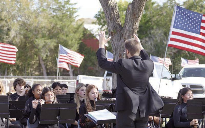 The Schulenburg ISD Shorthorn Band played the “Salute to the Armed Forces.” -----------------------------------------------------------------------------------------------------------------------------------------------------------------------------------------------