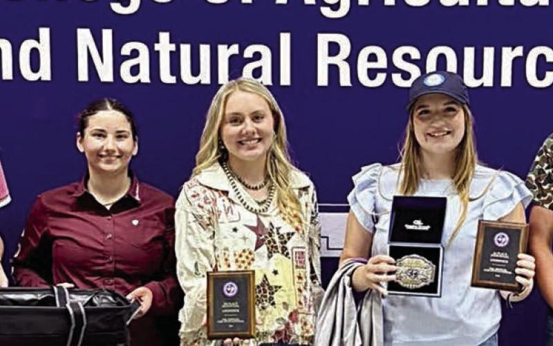 LiveSTOCk Team of (from left) Kimber Bartosch, Ava Slaton, Keely Warnken, Kyrroll Prihoda and Holden Holub placed fourth  overall. Kyrroll Prihoda placed as the high point individual and Keeley Warnken placed as the eighth high individual.