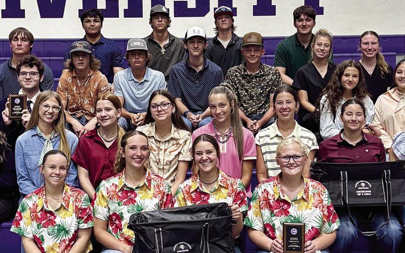 SCHULENBURG FFA MEMBERS participating in the Career Development Event at Tarleton State University