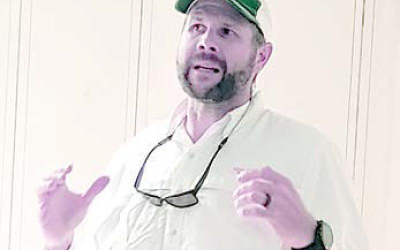 Guest sp eaker was Dustin Labat of Specklebelly Farm.