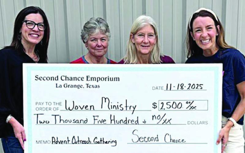 Second Chance donates to Woven Ministry