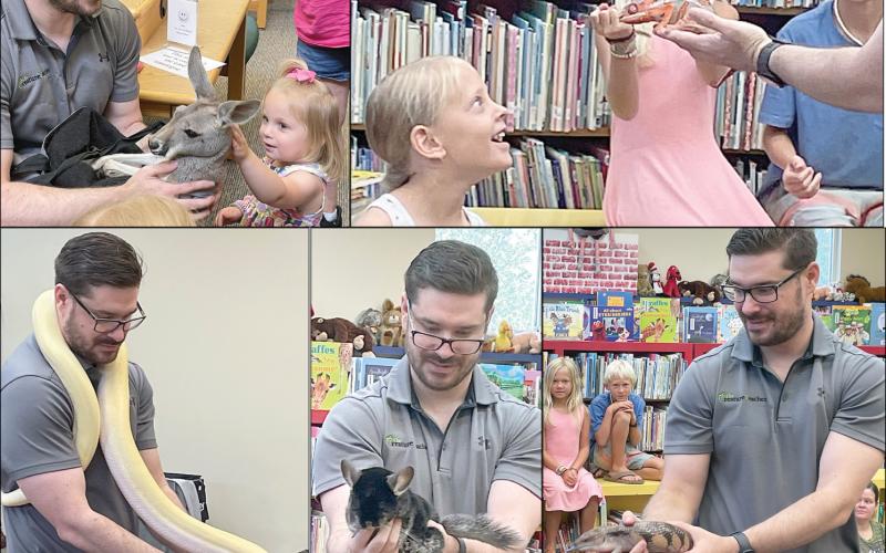 Creatures from around the world come to local library