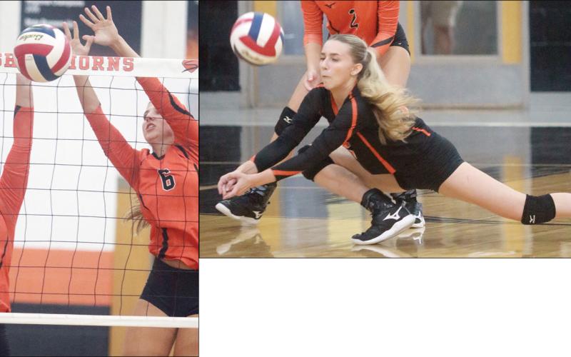 Lady Horns swept by a top 2A team after 3-1 win over RT-C