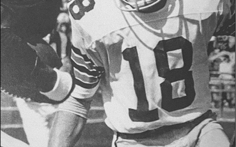 Hugo Hollas in action with the Saints against the Raiders.