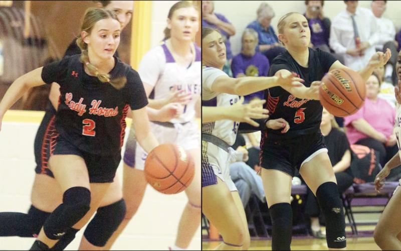 Lady Horns finish off district with win in Shiner