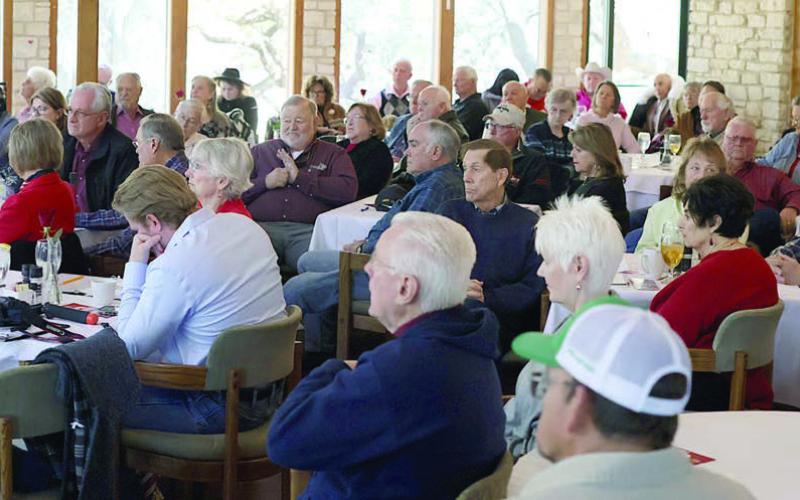 A capacity crowd was on hand at last Saturday’s candidate forum, hosted by the Fayette County Republican Party and held at Frisch Auf! Valley Country Club in La Grange. Photos By Melanie Berger / Courtesy of Flatonia Argus