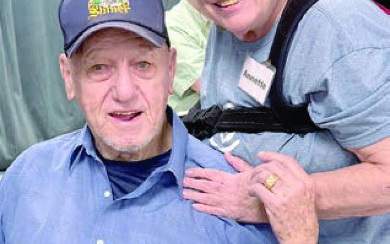 Sharingahug wereAnnette Jasek and Lee Ehler, who both have been out for a while due to health concerns. Senior Connections is glad to have them back!
