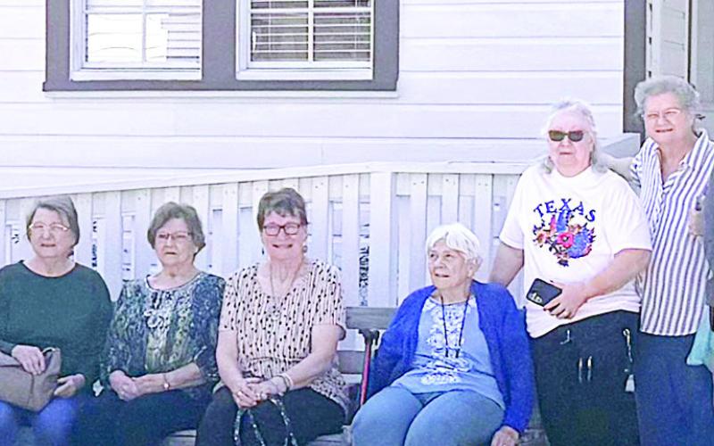 The Februrary adventure took members to Serbin and the Texas Wendish Heritage Museum for a lovely tour, and then on to Reba’s in Giddings for lunch. Shown are (from left) Alfreda Ellison, Irma Aschenbeck (behind Ellison), Charles Aschenbeck, Gary Pauler, Cynthia Meyer, Alice Fajkus, Mary Guenther, Betty Helmcamp, Berni Gillings, Mary Ann Jurica, Kitra Ruiz, Cathy Besetzny, Paul Williams, Frank Lafferty, August Kalinec, Debbie Price, Kurt Koch and John Soos.