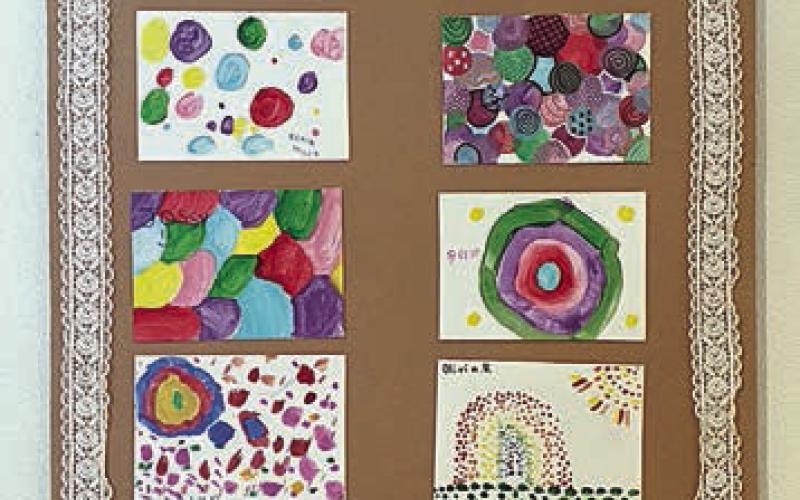 More dot artwork created by youngsters.