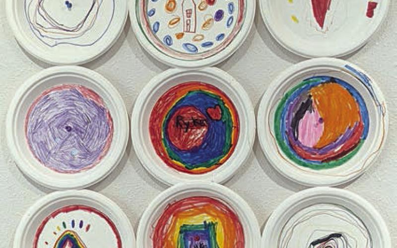 Artwork created by St. Rose of Lima Catholic School first graders