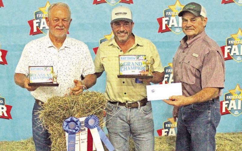 Grand champion at the Young Farmers Hay Show