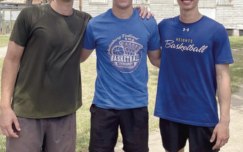 First place – “Jensen” - (from left) Taber Tofte, Beau Taber, and Gavin Peterson. Sticker Photo By Darrell Vyvjala