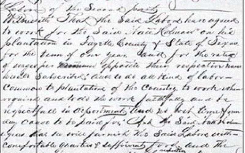 Freedmen’s Bureau Labor Contract
