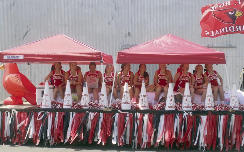 1st Place Youth Organizational – St. Rose Cheerleaders &amp;amp; Pep Squad. Sticker Photo By Darrell Vyvjala