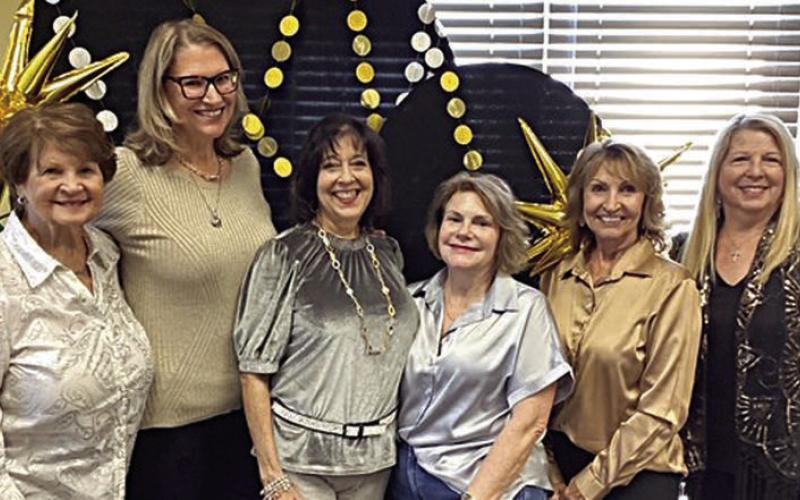 The social committee consisted of (from left) Lily Hilscher, Amy Lanouette, Barbara Moellenberndt, Pam Janda, Veronica Smith and Suzette Surman.