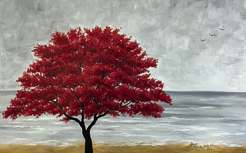 Oil painting by Jo Edwards – Like A Tree By Water