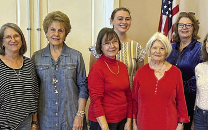 Fayette County Czech heritage society officers for 2026 are (front row, from left) directors Barbara Eilert, Vera Wehring and Adrienne Kobza; vice president/historian Phyllis Teykl; president Betty Danner; treasurer/ director Marilyn Cernoch; director Carolyn Heihnsohn; (back row) secretary Madelyn Karstedt; and director Cathleen Noska,