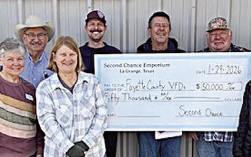 Second Chance donates $50,000 to county’s fire departments