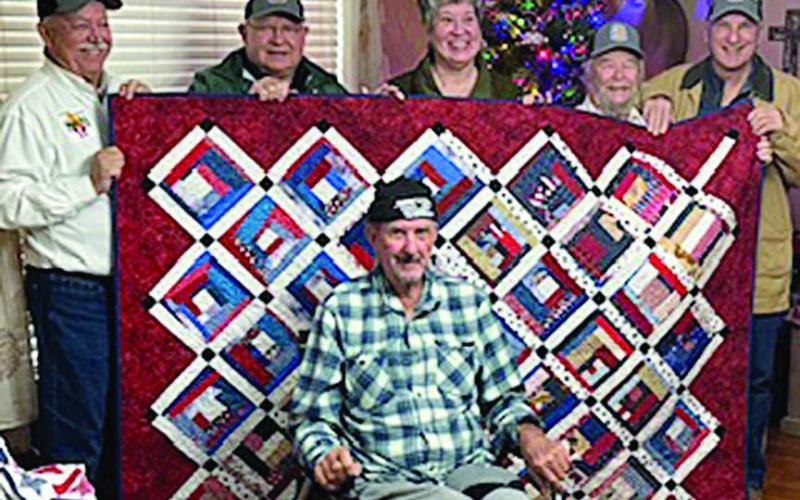 VVA member Fojtik presented Quilt of Valor