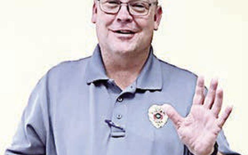 A program on safety was given by Police Chief Troy Brenek at the Literary Club’s October meeting.