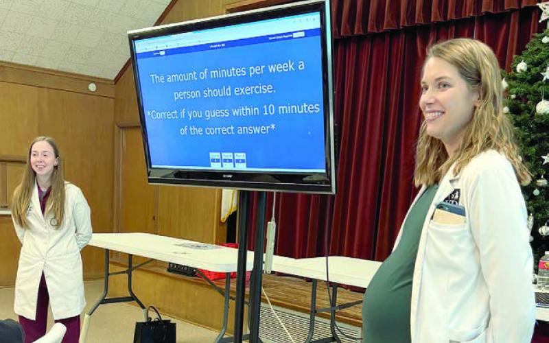 In Weimar, members had a very exciting program on Tuesday, Dec. 7. PA-C Abigayle Adamson, Dr. Leah Mikesky and Cameron from Dr. Duchicela’s office brought a new Jeopardy game for members to play and learn about topics like nutrition, diabetes, lifestyle, vitamins/ supplements and “mystery.” Members were grouped into teams and played against each other. Two teams ended up with the same score at the end, so there had to be a tiebreaker. The winning team received gift cards from Subway.