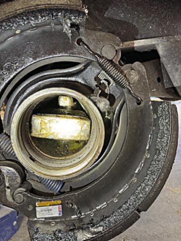 Shown above are the axles that had been altered to conceal the cocaine.