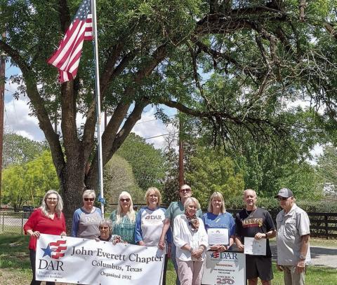 DAR/SAR flag display honorees for April