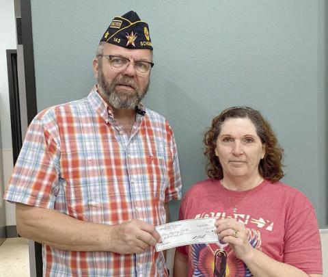 Legion donates toward items for veterans