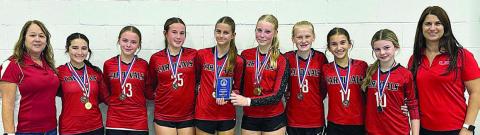 Cardinal A-team places third in Our Lady of the Gulf volleyball tourney