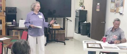 Guest Speakers – Clara and Julius Bartek spoke about their Heritage Ranch designation for the lunch-and-learn program on Monday, June 27.