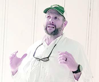 Guest sp eaker was Dustin Labat of Specklebelly Farm.
