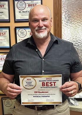 Gil Hende rson, LPT, St. Mark’s Medical Center, Best Physical Therapist - 2023, 2022, 2021, 2019, 2018, 2016, 2015 and 2014