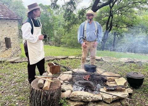 Living histor y interpreters will demonstrate outdoor campfire cooking using historic recipes at the Kreische house during Red White &amp; Stew.