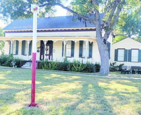 An endowment “thermometer” in the yard of the N.W. Faison House at 822 S. Jefferson in La Grange marks the progress of the endowment fund needed to keep the house operational. What can be done to help?