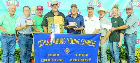 Grand champion at the Young Farmers Hay Show