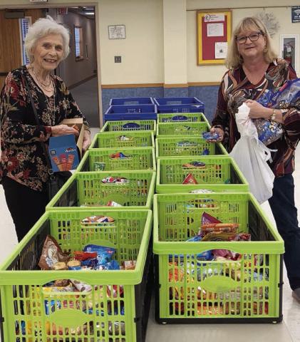 “Goodie Basket s” for active teachers and staff at all Fayette County schools were assembled by members of the Fayette County Retired Teachers Association at the Jan. 9 meeting.