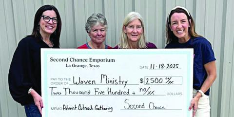 Second Chance donates to Woven Ministry