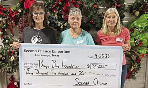 Second Chance donates to Bugle Boy